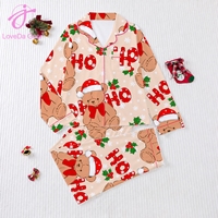 Pyjama d'hiver pour femmes, imprimé sur mesure par Loveda Factory, vêtements de détente de Noël, doux et respirant, ensemble de 2 pièces