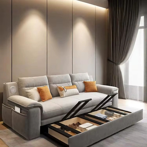 Custom Hidden Day Bed Couch Living Room Extrable Furnisher <strong>Sectional</strong> Sleeper Pull Out <strong>Sofa</strong> Cum Bed <strong>Cama</strong> with Storage Container - Product Image 1