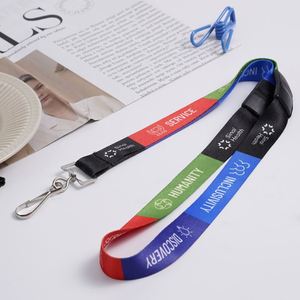 Bestom Custom Logo <b>Lanyard</b> <b>Polyester</b> ID Card Holder with Hook Accessory - Product Image 2