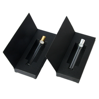 Mini flacon pulvérisateur en verre de parfum de luxe rechargeable transparent de 10ml testeur de voyage et bouteille d'échantillon avec boîte à papier de poche