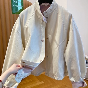 Veste unisexe à col montant 2025 |   Vêtement d'extérieur ample à manches longues pour le printemps et l'automne, style minimaliste pour les trajets quotidiens - Product Image 3