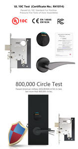 אורביטה 2024 S3479A צבע שחור דגם חדש של מלון מנעול דלת חדר ללא מפתח עם כרטיס לוגו מלון חכם לדלת עץ - Product Image 3