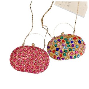 Bolso de mano con diamantes de imitación para mujer, de lujo, con cristales, para noche, bandolera, nuevo diseño de diamantes para fiesta 2026, bolso de boda, bolsos de diseñador - Product Image 4