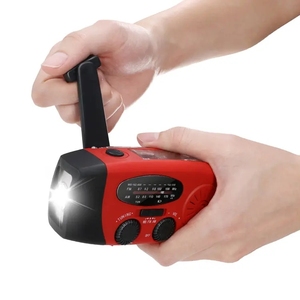 Radio solaire d'urgence 2000mAh <span class=keywords><strong>dynamo</strong></span> solaire à manivelle Radio météo portable avec lampe de lecture de banque d'alimentation AM/FM/NOAA - Product Image 4