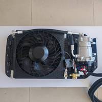 Climatisation à compresseur scroll électrique universel DEFU 24V/12V CC pour camion, camping-car et VR - Nouveau 7500-9500 BTU Garantie de 2 ans