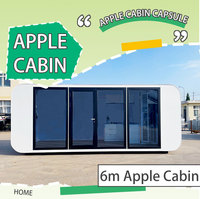 20 pieds 40 pieds Maisons modulaires préfabriquées Petites maisons Cabine Bureau Portable Maison Pod Apple Cabine