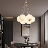 Amerikanische Moderne Bubble Ball Natürliche Marmor-Kugel Pendelleuchte für Wohnzimmer, Esszimmer und Schlafzimmer