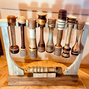 Cuillère à miel artisanale en bois mélangé / Bois d'origine durable / Art du miel / Magnifique 454 - Product Image 1