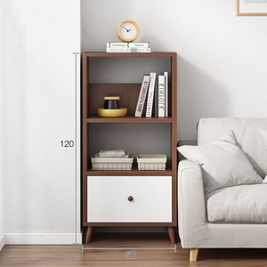 Giá Rẻ Mỹ Bắc Âu Nhỏ Hẹp Tủ Sách Cuốn Sách 3 Kệ Kệ Sách Với Lưu Trữ Ngăn Kéo Cho Phòng Khách - Product Image 2