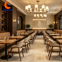 Table à cocktail moderne en bois de haute qualité pour restaurants français