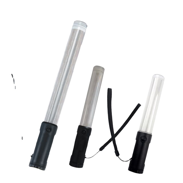 Синяя и красная светодиодная многофункциональная дорожная дубинка с магнитными палочками, дорожная дубинка 10 дюймов с ремнем