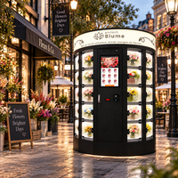 Distributeur automatique de fleurs en plein air, boutique de fleurs automatique, bouquets frais, écran tactile, prix de gros commercial