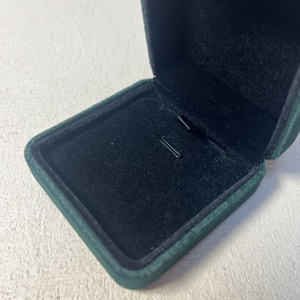 Factory Wholesale Custom Luxurious Green Velvet Jewelry Gift <b>Box</b> With Logo For <b>Ring</b> Earring Pendant Bracelet Bangle Necklace - Product Image 6