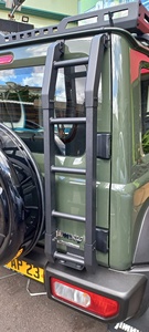 Apto para Suzuki Jimny JB74 JB64 2019-2025 Escalera Trasera de Portón Trasero de Aleación de Aluminio Negro de Alta Resistencia - Product Image 3
