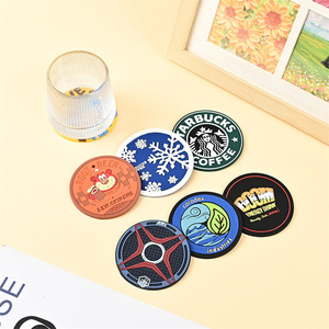 Precio de fábrica impermeable resistente al calor PVC goma de silicona café bebida cerveza Coster redondo colorido taza posavasos con logotipo personalizado - Product Image 4