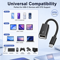 Câble adaptateur USB C vers USB A OTG, convertisseur USB Type C mâle vers USB A femelle pour téléphone et tablette