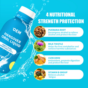 Customizable Sugar Free Accelerates Alcohol Breakdown Hangover Oral Liquid Liver Health Support Sobriety Oral <b>Drink</b> - Product Image 3