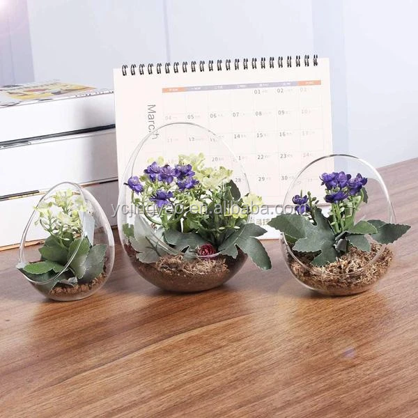 ガラス卵型花瓶 透明な卵型のガラス製植物テラリウム| Alibaba.com
