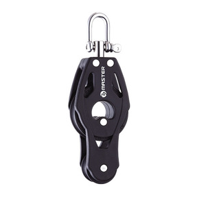 รอกเดี่ยวแบบ Master Single Sheave Pulley ขนาด 40 มม. สำหรับสายขนาด 8 มม. ทำจากอะลูมิเนียม สำหรับงานทางทะเล - Product Image 1