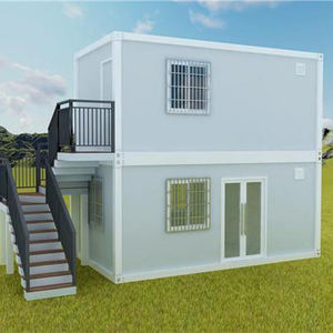 ตู้คอนเทนเนอร์สำหรับบ้านพักที่อยู่อาศัยแบบถอดออกได้บ้านพรีพูลทนทานต่อลม - Product Image 1