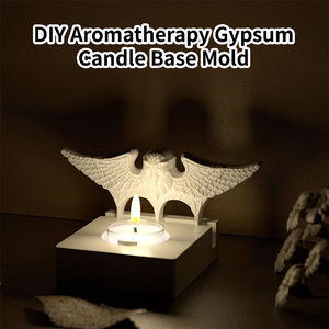 Molde de silicona con forma de águila, moldes de fundición de silicona con Base, molde de fundición de silicona, portavelas <span class=keywords><strong>para</strong></span> cera de soja, <span class=keywords><strong>cemento</strong></span> decorativo - Product Image 5