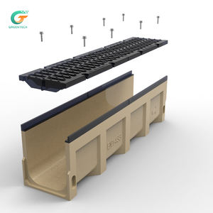 Caniveau de drainage extérieur léger en plastique, moule en béton polymère pour canal de drainage résistant aux produits chimiques - Product Image 1