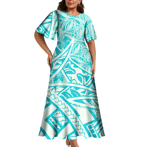 Oultasi للنساء بولينيزية قبلية ساموان تابا طباعة زهور مخصصة ساموان بولتاسي - Product Image 6