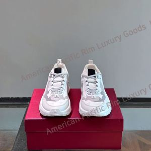 Luxury Brand 2024 Classic Casual Skate Shoes Top Fashion Luxury Leather Sneakers <b>for</b> Men and Women Chunky Design Valen - Product Image 1