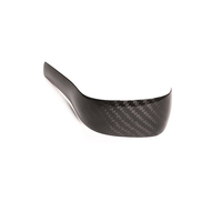 Coque de pommeau de levier de vitesse en fibre de carbone véritable haute brillance pour la décoration intérieure de voiture 2011-2017, accessoires de modification.