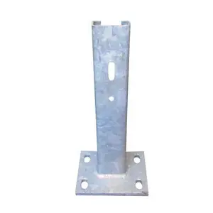 Poste de metal de acero galvanizado para barandilla W-Beam Poste de barandilla de seguridad vial