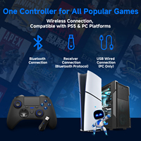 Control inalámbrico para juegos para PS5/PC con soporte de movimiento y vibración de seis ejes, compatible con todos los juegos de PS5 NUEVO