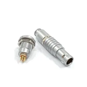 Hoge Kwaliteit B-Serie Cirkelvormige Connector 0b Serie 6 Contacten Soldeer Type Messing Lichaam