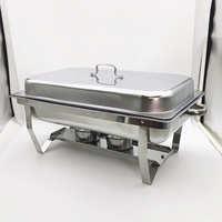 Offre Spéciale – Ensemble de 8 Réchauds Économiques Pliables en Acier Inoxydable pour Buffet, Idéal pour Restaurants et Événements