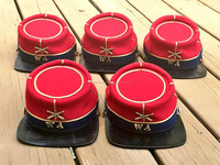 Sombreros Kepis de Reproducción Histórica Estadounidense de Alta Calidad, 100% Lana, Estilo Confederado, Hechos a Medida