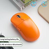 Mouse Gaming Dual Mode Tri Mode OEM Portabel Mini Nirkabel dengan Pengisian Daya, untuk Penggunaan Tangan Kanan di Kantor, Bisnis, Laptop, atau Desktop
