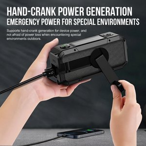 Radio portable à énergie solaire avec Bluetooth FM AM, chargeur manuel d'urgence pour l'extérieur, haut-parleur 5V DC - Product Image 2