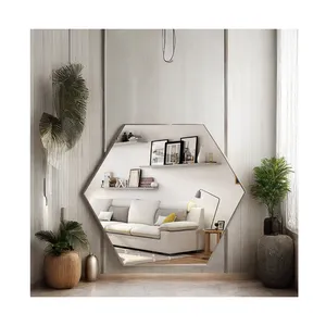 New Nordic Gold Frame Large Floor Standing Makeup Dressing Gym Full Length Body Unbreakable Home Wall Decor Luxury Mirror Miroir