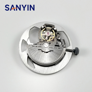 Luxury All OEM Watch Dial Skeleton Automatic Tonneau Style Black OEM Logo Custom Watch Dial Rotor Watch Movement Dial - Product Image 2