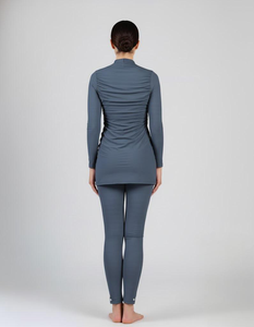 Burkini de bain décontracté pour femme musulmane, fabriqué en usine, prix d'usine, couvre-taille, respirant, tissu tricoté - Product Image 5