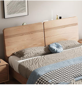 Premium Luxury Ash Wood Solid Wood <strong>Camas</strong> <strong>De</strong> Madera Double Bed Lit Bedroom Furniture King Size Storage Bed Frames With Lamp - Product Image 6