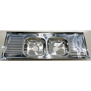 Évier de cuisine en acier inoxydable de 1.5m, 0.5-0.8 Mm - Product Image 1