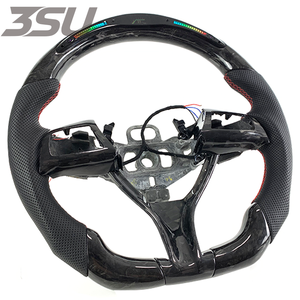 <span class=keywords><strong>Volant</strong></span> sport en fibre de carbone forgée pour Maserati Ghibli Gran Turismo <span class=keywords><strong>avec</strong></span> écran d'affichage de vitesse LED, enveloppé, 2014-2023 - Product Image 2