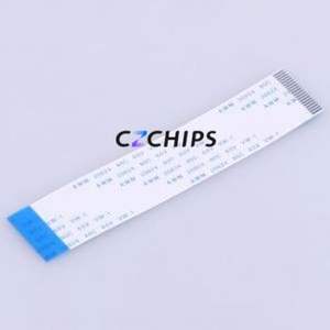 JS10B-20P-100-4-8 FFC Cable (Flexible Flat Cable) P=1mm Connector 20P 1mm 0.3mm Reverse - Product Image 1