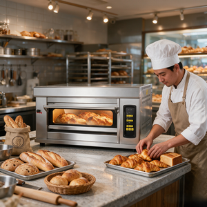 <span class=keywords><strong>Four</strong></span> à pain professionnel commercial, <span class=keywords><strong>petit</strong></span> format, gaz et <span class=keywords><strong>électrique</strong></span>, à un seul niveau, pour boulangerie, pâtisserie, mini-<span class=keywords><strong>four</strong></span> de boulangerie avec vapeur - Product Image 1