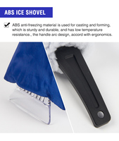 Gant de voiture essentiel pour l'hiver, imperméable, avec brosse à neige intégrée et grattoir à glace pour un nettoyage rapide du pare-brise