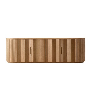Console <span class=keywords><strong>TV</strong></span> moderna di fascia alta in legno massello di quercia 4 porte Console di Media bassa - Product Image 6