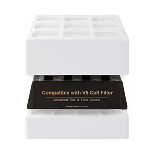 Pré-filtro HyperHEPA Carbono True HEPA PreMax V-5 Célula Conjunto de filtros Completos Compatível com IQAir HealthPro Plus Purificador de ar