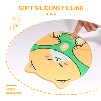 Promotion d'usine Gel 3D Anime tapis de souris mignon Corgi chien Silicone anti-dérapant tapis de souris pour cadeau bureau