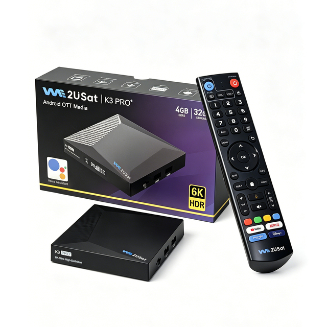 We2ust K3 PRO+ Allwinner H618 Quad Core Android 12.0 TV Box 4G 32G 4K Smart Media Player WiFi6 1000M LAN BT 5.0 Free US Area