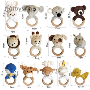 Juguete de Peluche de <span class=keywords><strong>Animales</strong></span> <span class=keywords><strong>del</strong></span> <span class=keywords><strong>Bosque</strong></span> en Miniatura, <span class=keywords><strong>Amigurumi</strong></span> de Ganchillo Hecho a Mano 100% - Product Image 3
